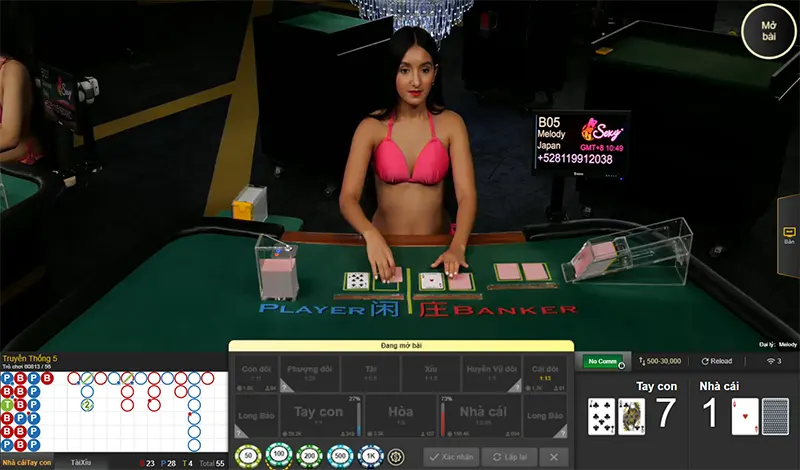 Một phòng chơi casino online tại Gi8